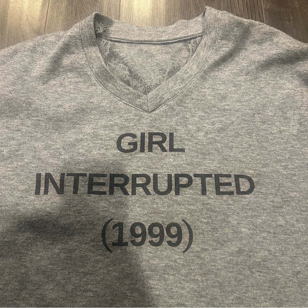 Gray V-Neck Sweater - Picture 6 of 11